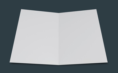 3d rendering of a blank greeting card