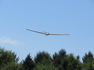 beautiful plane without engine glider silent and eco-friendly flight