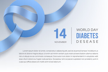 World diabetes day horizontal banner