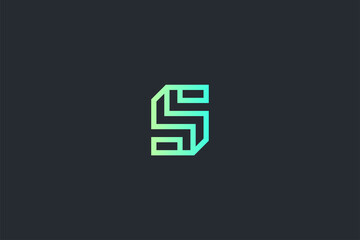 Technology Letter S Logo Template