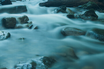 River in Beskidy mountain, Bielsko-Biala.