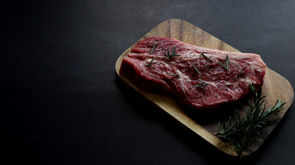 raw meat on a cutting board