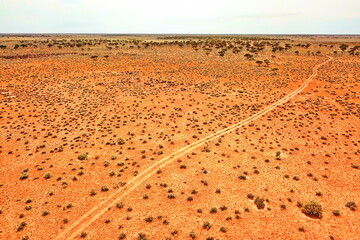 Road across the Australian desert