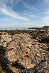 Fototapeta na wymiar Maine coastline near Bass Harbor