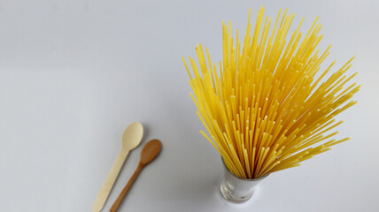 spaghetti in a glass
