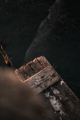 Old pier on the lake