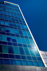 Part of modern architecture building from outside, facade