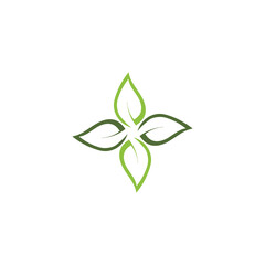 Leaf  ecology Logo Template vector