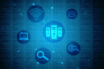 Digital Abstract technology background, futuristic background, cyberspace Concept