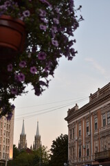 the cathedral in twilight, Vrsac, Republic of Serbia
