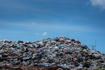 Garbage mountain in developing countries Southeast Asia