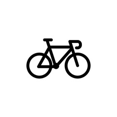 Bicycle icon. Cycling. Bike sign. Vector on isolated white background. EPS 10