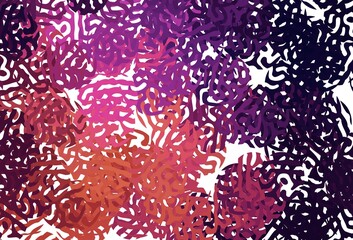 Dark Pink, Yellow vector template with chaotic shapes.