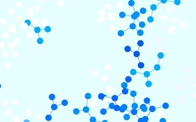 Light BLUE vector pattern with artificial intelligence network.