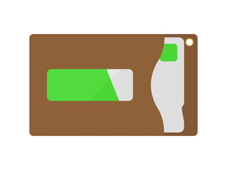 パスケースに入ったICカードのイラスト