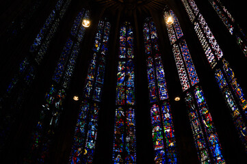 Interior of Aachen Cathedral, Aachener Dom in Germany