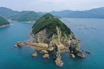 愛媛県西予市　須崎海岸の風景