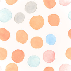 Seamless Circle Template. Blue Decorative Radial 