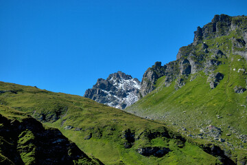 Bergpanorama auf dem Pizol in der Schweiz 7.8.2020