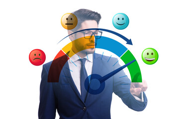 Concept of customer satisfaction with meter