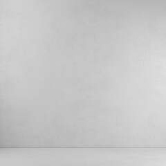 3d render empty interior with concrete floor