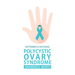 Obraz premium Polycystic Ovary Syndrome Awareness Month poster