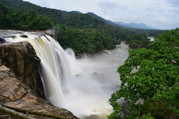 Fototapeta na wymiar Athirappilly Water Falls in Kerala India