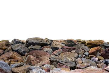 Big rock isolated on white. This has clipping path.