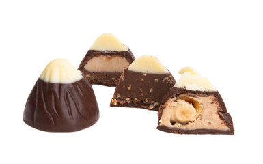 chocolate candy isolated