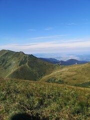Fototapeta na wymiar Mountain landscape with blue sky, Mala Fatra, Slovakia 