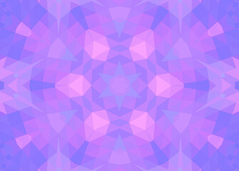 Abstract lilac background with concentric mosaic pattern