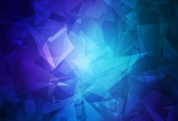 Dark Pink, Blue vector background with abstract polygonals.