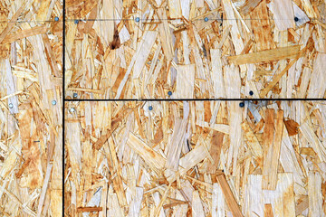 Osb wood Board for wall decoration.