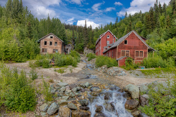 Obraz premium Alaska Kennicott Mine Mountains Wrangell St Elias