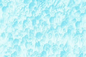 Blue white abstract background with hyacinths flowers pattern. Floral patchy background, pastel