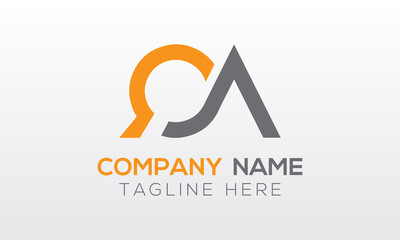 Initial letter QA logo design with creative modern business typography vector template. Creative isolated QA letter logo design