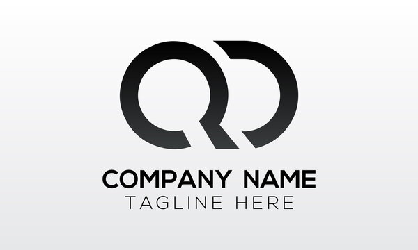 Initial letter QD logo design with creative modern business typography vector template. Creative isolated QD letter logo design