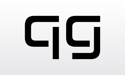 Initial letter QG logo design with modern business typography vector template. Creative isolated QG letter logo design