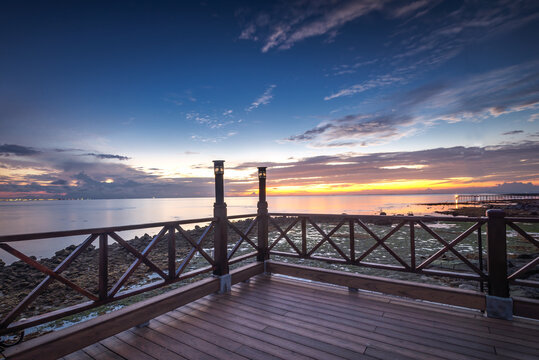 Wonderful sunset photos at batam bintan indonesia