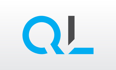 Initial letter QL logo design with modern business typography vector template. Creative isolated QL letter logo design