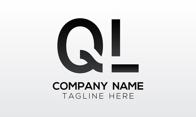 Initial letter QL logo design with modern business typography vector template. Creative isolated QL letter logo design
