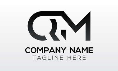 Initial letter QM logo design with modern business typography vector template. Creative isolated QM letter logo design