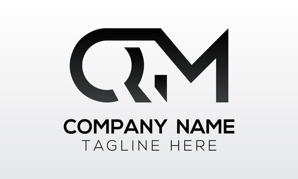 Initial letter QM logo design with modern business typography vector template. Creative isolated QM letter logo design