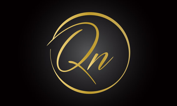 Initial letter QN logo design with modern business typography vector template. Creative isolated QN letter logo design
