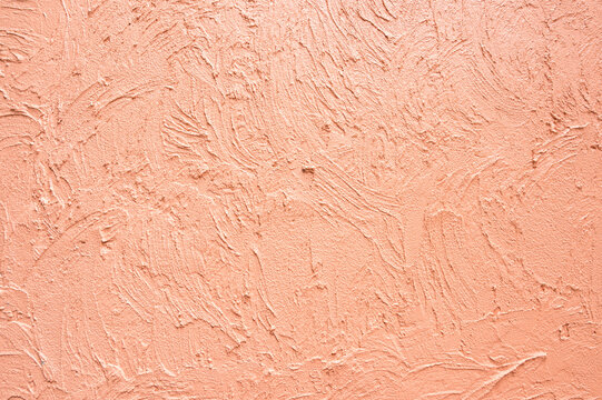 Empty cement concrete wall texture free space background.Abstract orange floor.