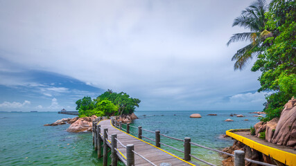 Obraz premium Wonderful sunset photos at batam bintan indonesia