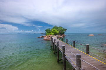 Fototapeta premium Wonderful sunset photos at batam bintan indonesia