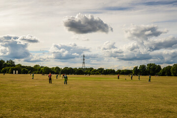 Cricket on Hackney Marshes