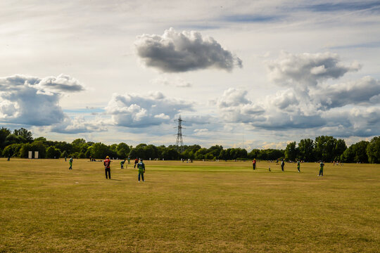 Cricket on Hackney Marshes