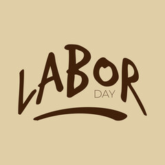 USA happy Labor day text design for advertising template